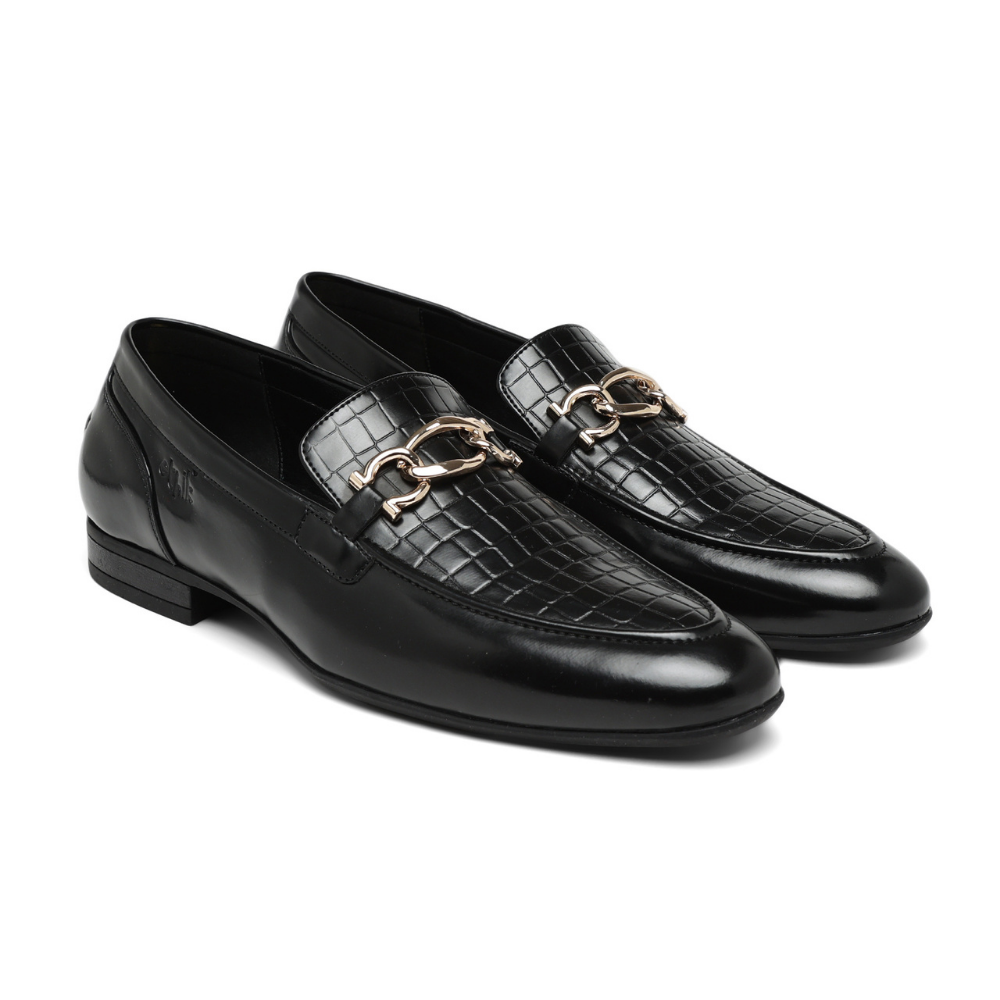 Aristocrat Black Horsebit Loafers
