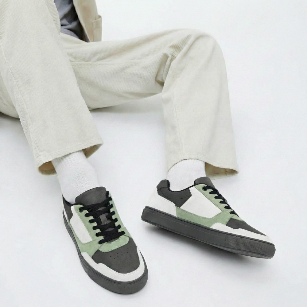 Pulse Green Perforated Sneakers