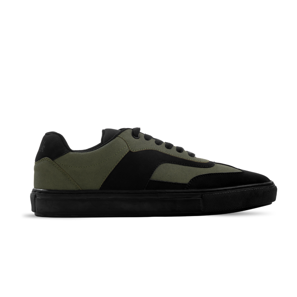 Glide Olive Layered Panel Sneakers