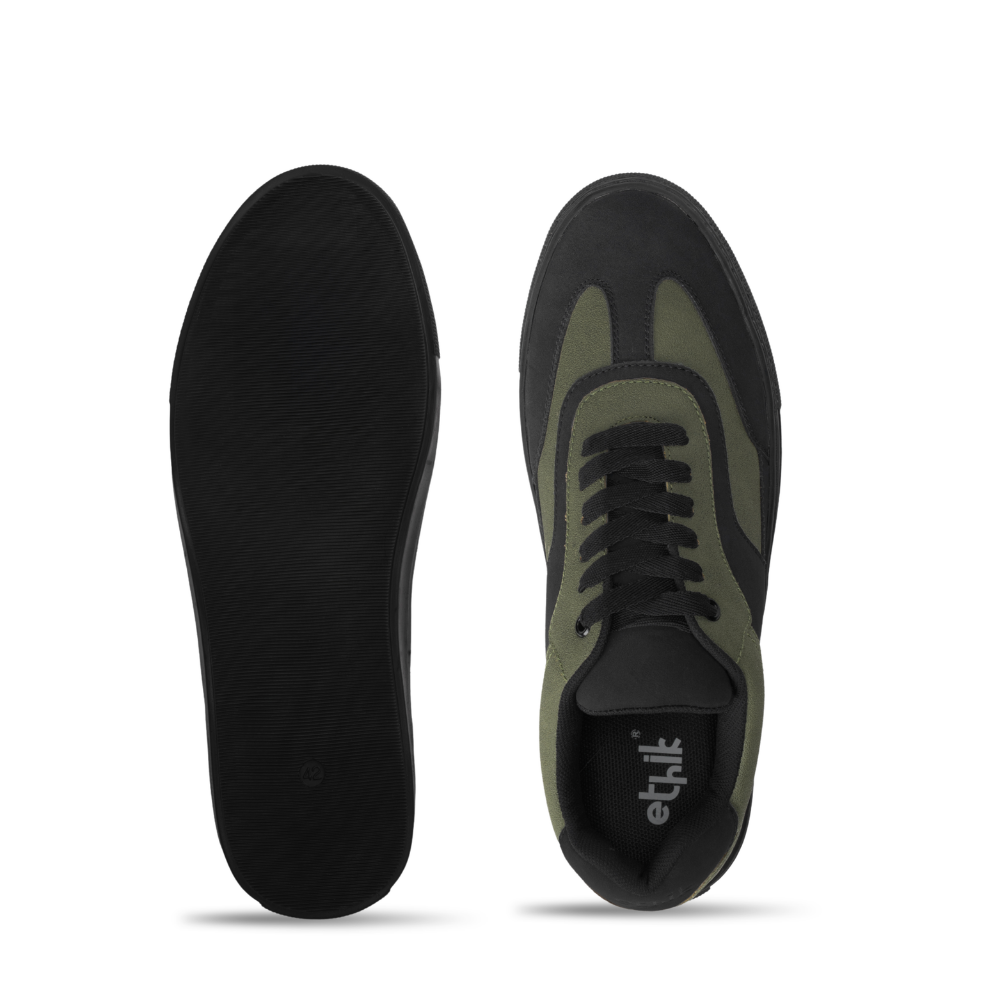 Glide Olive Layered Panel Sneakers