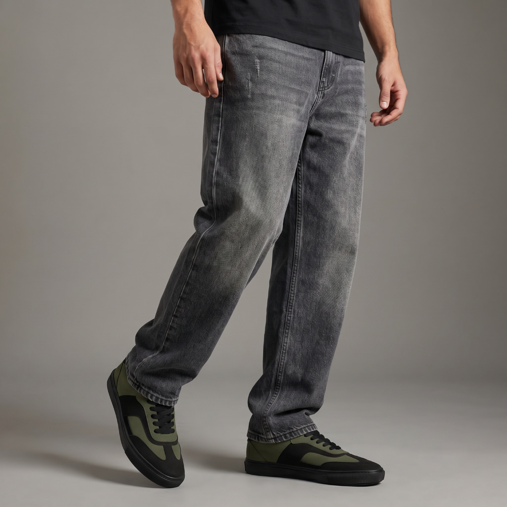 Glide Olive Layered Panel Sneakers