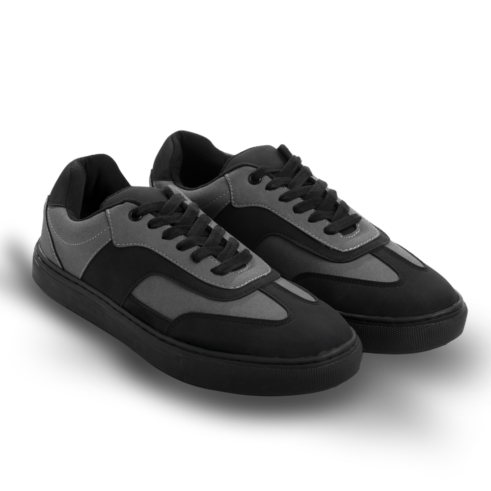 Glide Deep Grey Layered Panel Sneakers