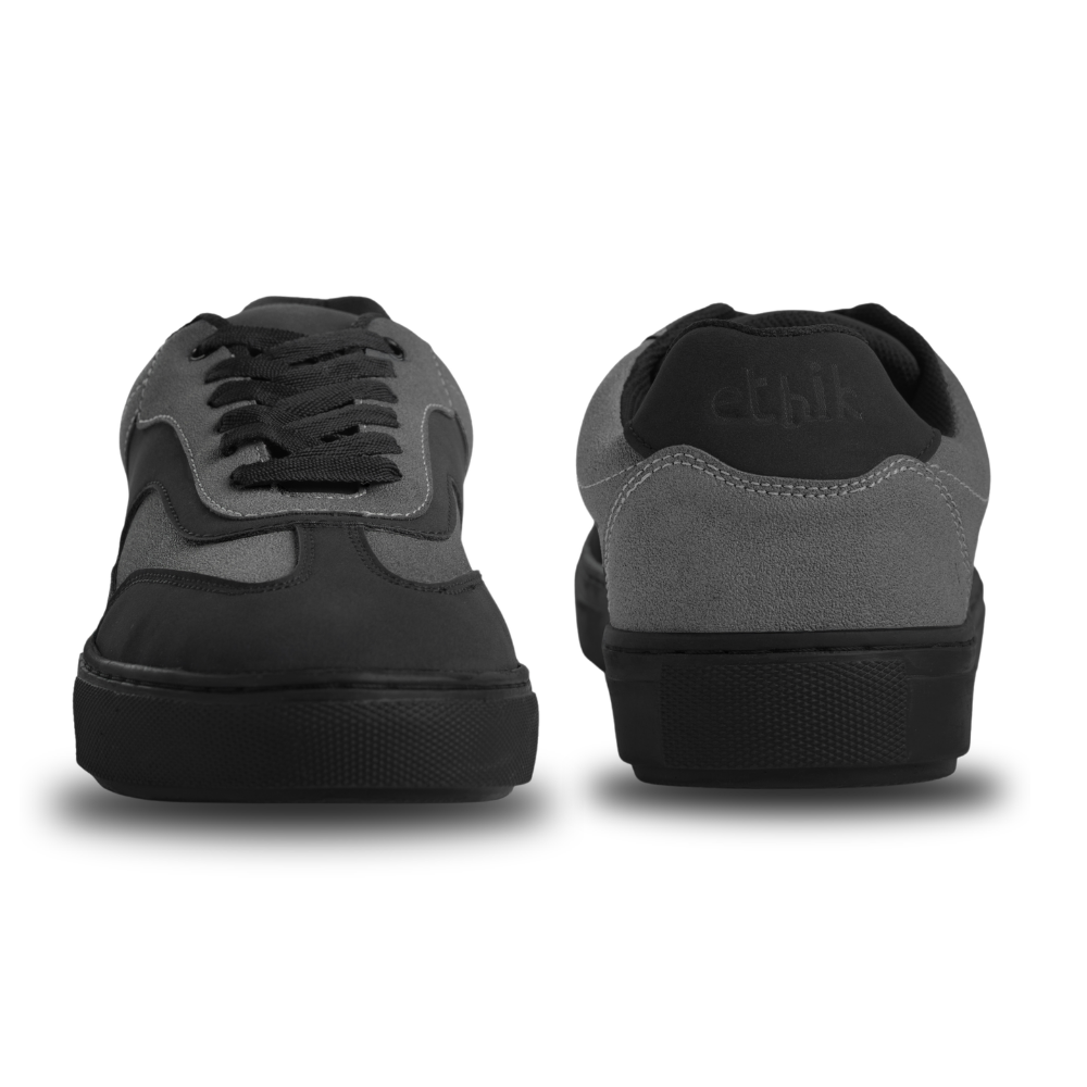 Glide Deep Grey Layered Panel Sneakers