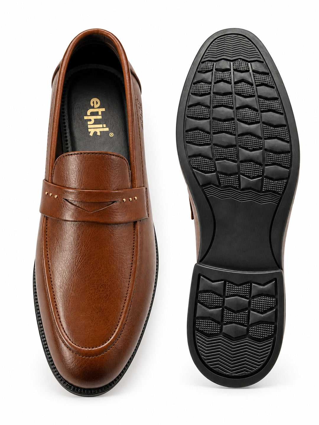 Alpha Tan Penny Loafers