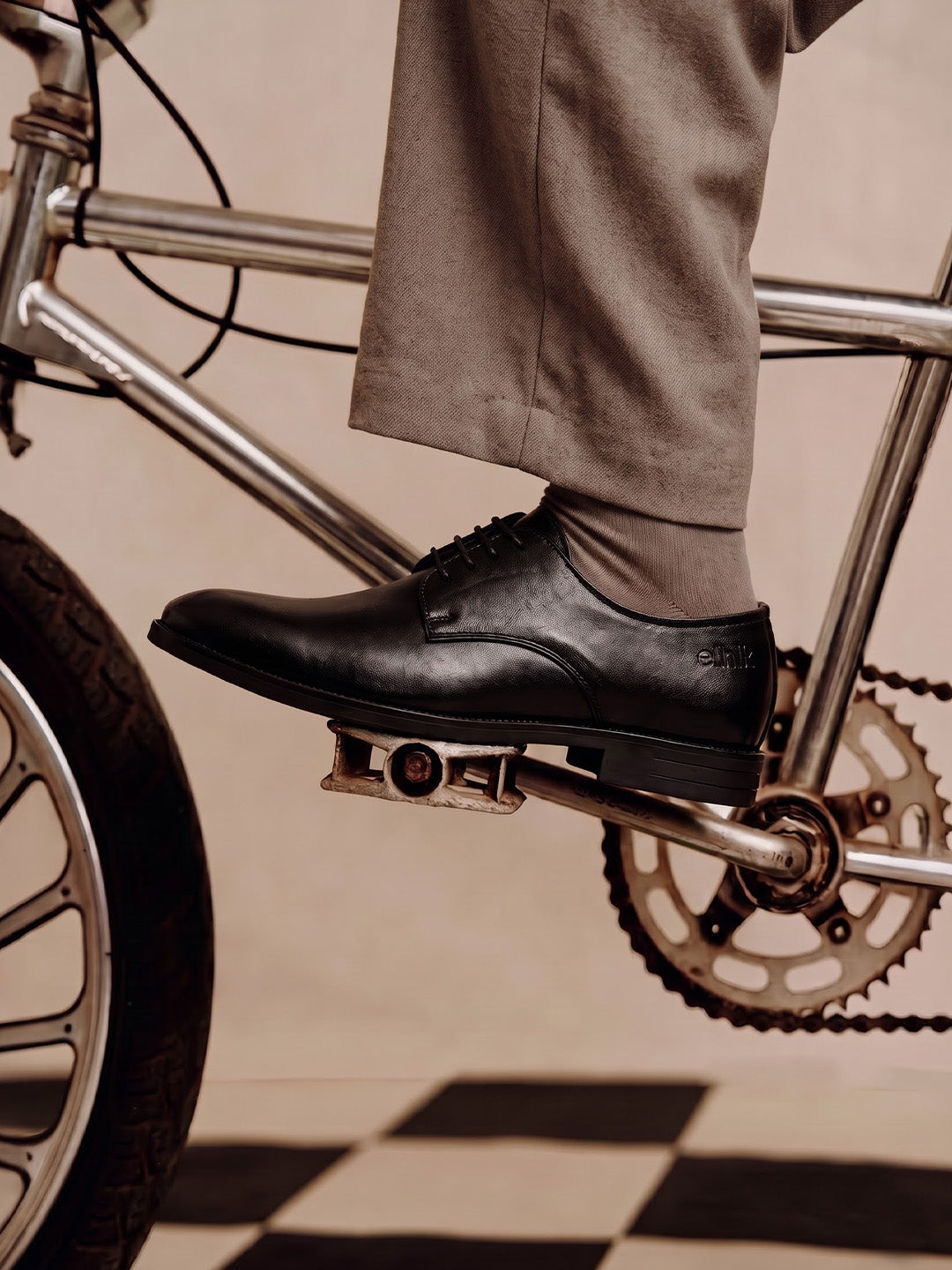 Bread N Butter Black Derby Formal Shoes