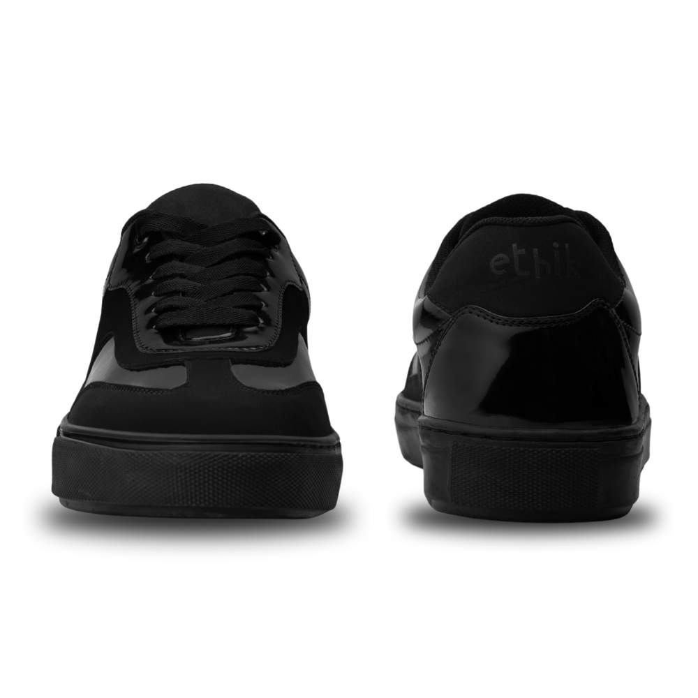 Glide Patent Black Layered Panel Sneakers