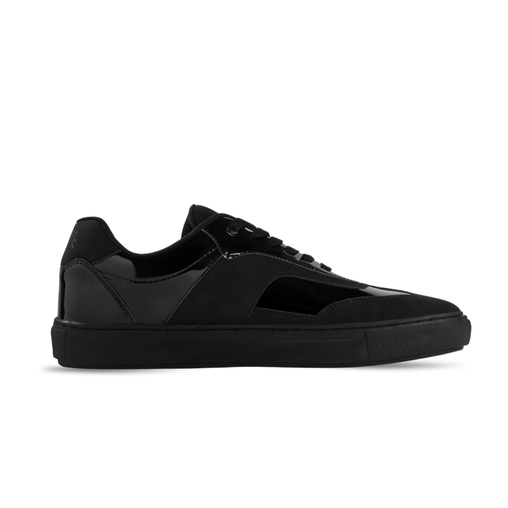 Glide Patent Black Layered Panel Sneakers