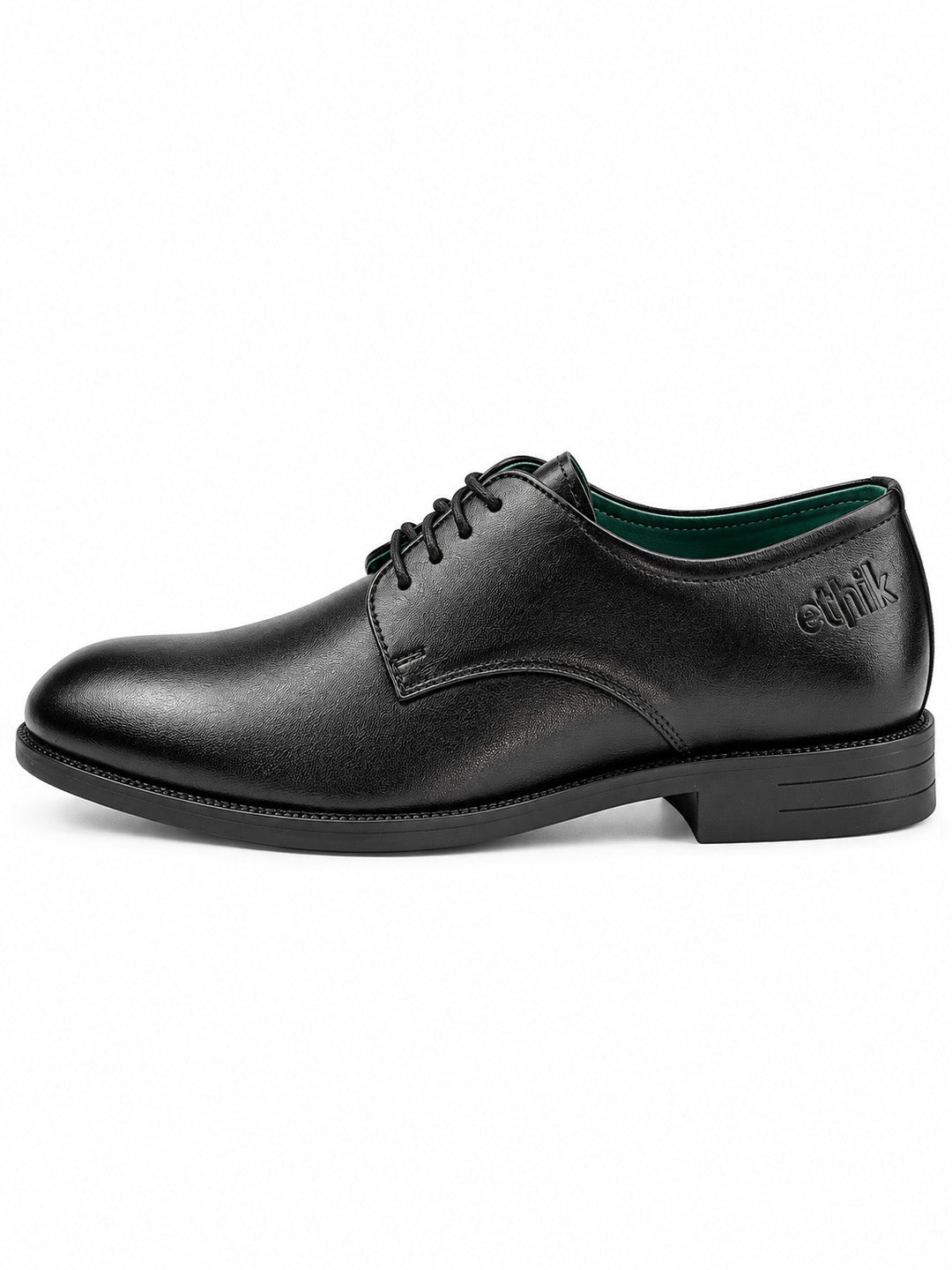 Bread N Butter Black Derby Formal Shoes