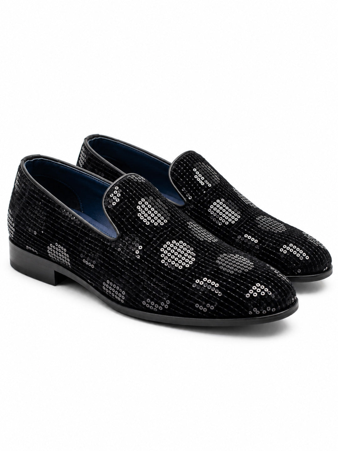 Black Sequin Embellished Slip-on -007