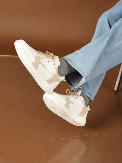 Men’s Casual Sneakers for Daily Wear – Vegan Leather | Ethik offcode Vanilla