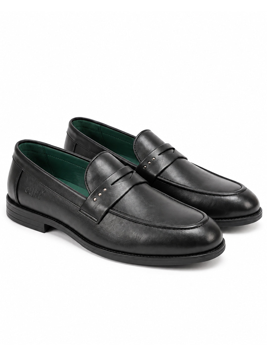 Alpha Black Penny Loafers