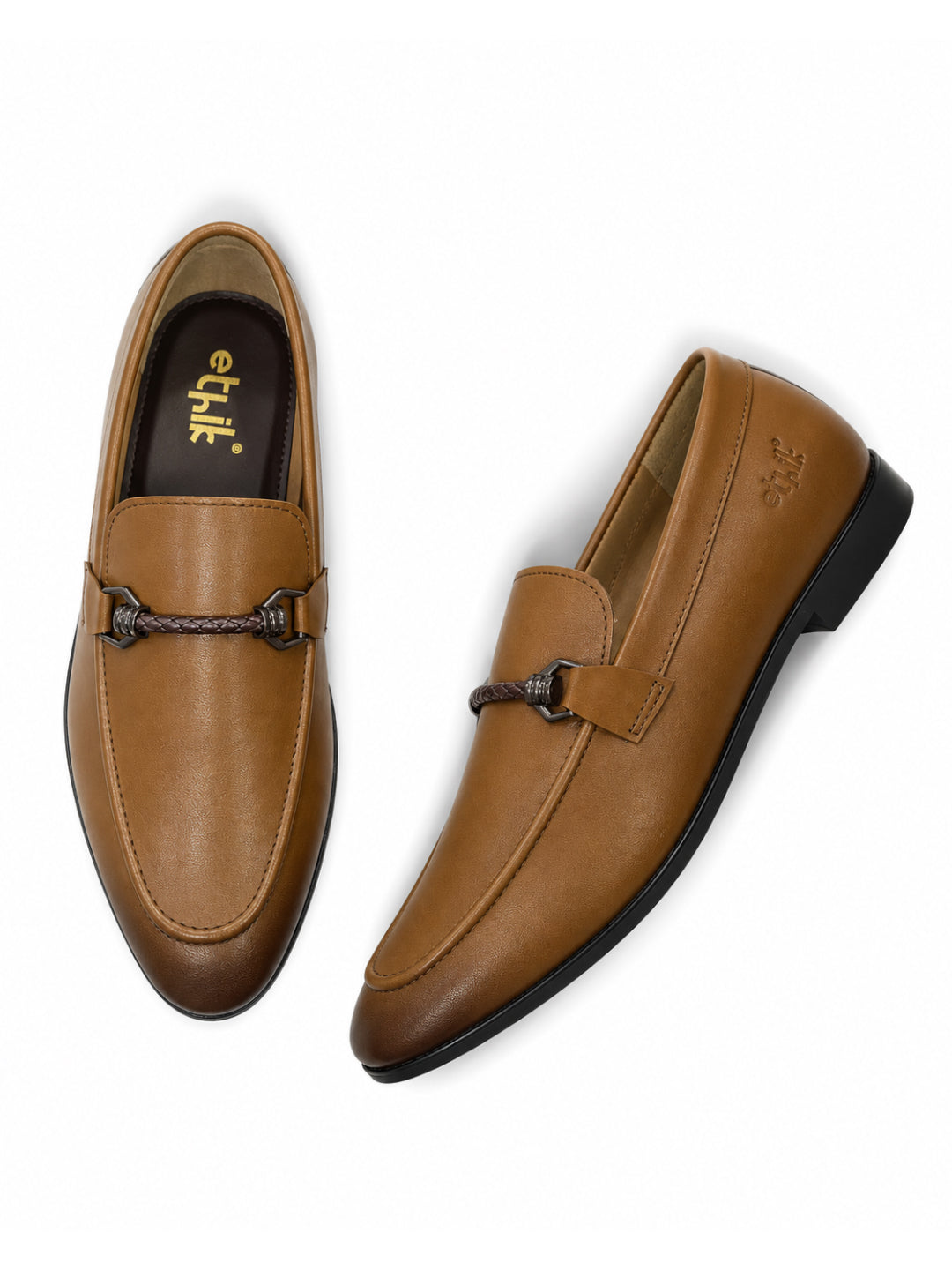 XFactr Camel Tan Bit Loafers