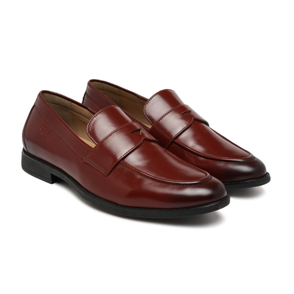 Simplicist Tan Penny Loafers
