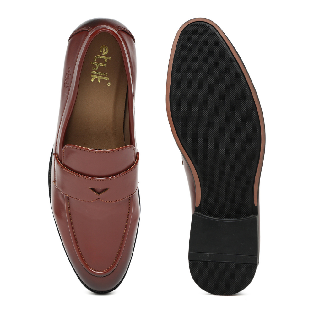 Simplicist Tan Penny Loafers