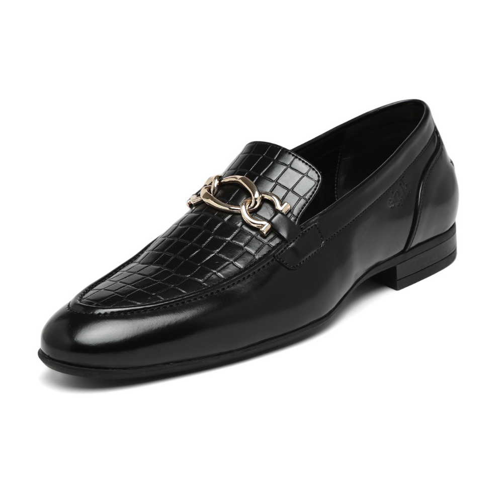 Aristocrat  Black  Horsebit Loafers