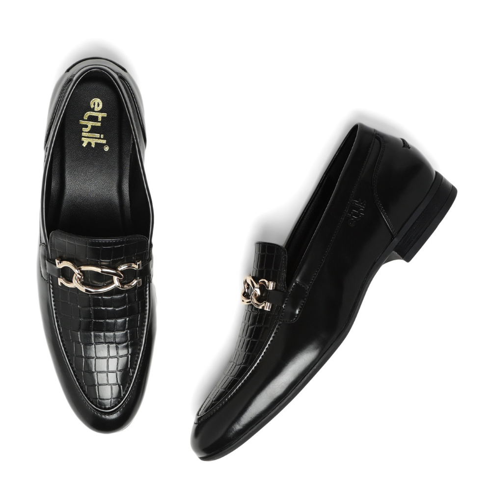 Aristocrat  Black  Horsebit Loafers