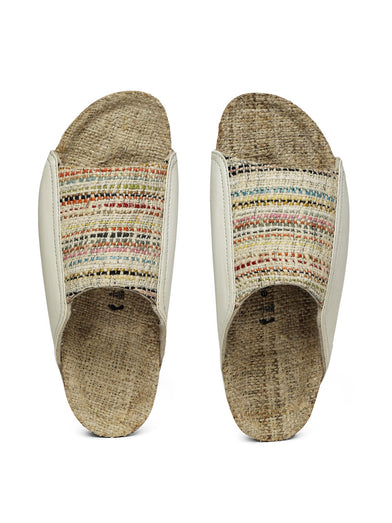 Ethik FLORA Mist Natural Multi – Women’s Sustainable High-Coverage Open Footwear