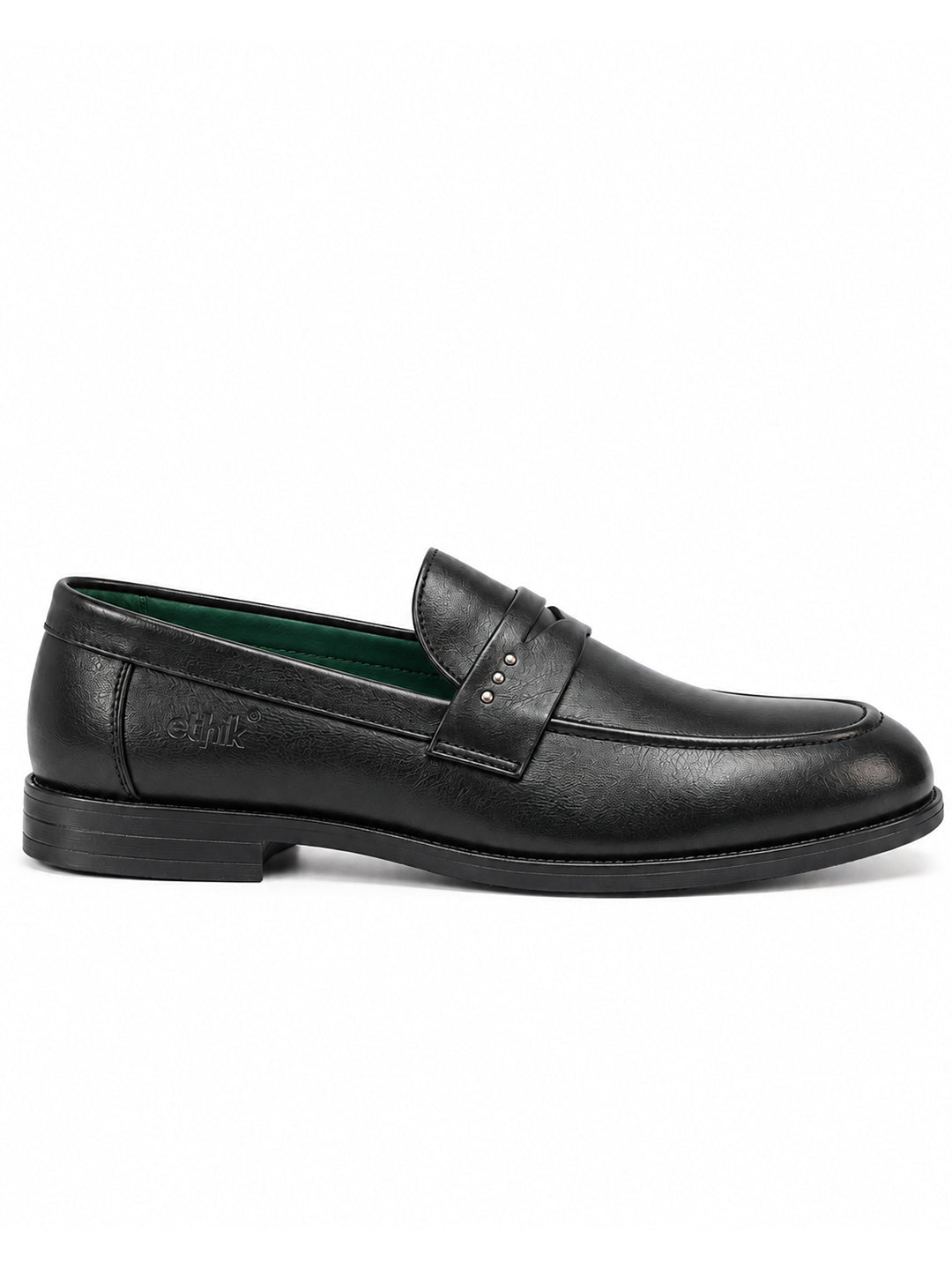 Alpha Black Penny Loafers