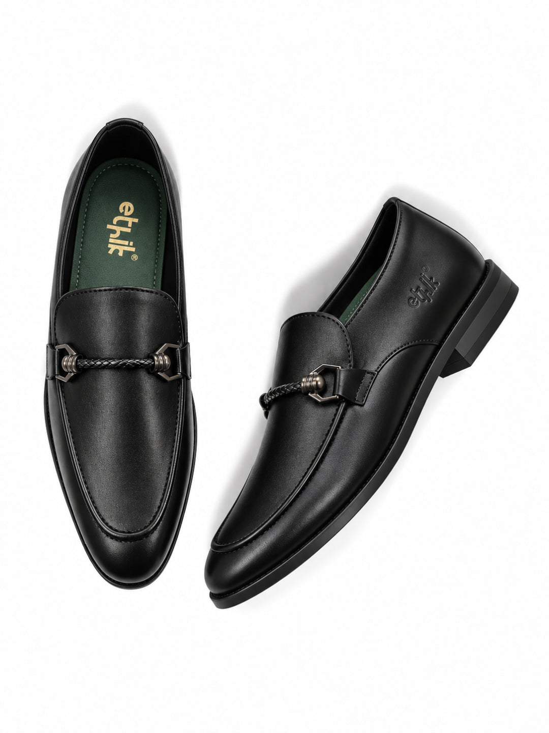 XFactr Black Bit Loafers