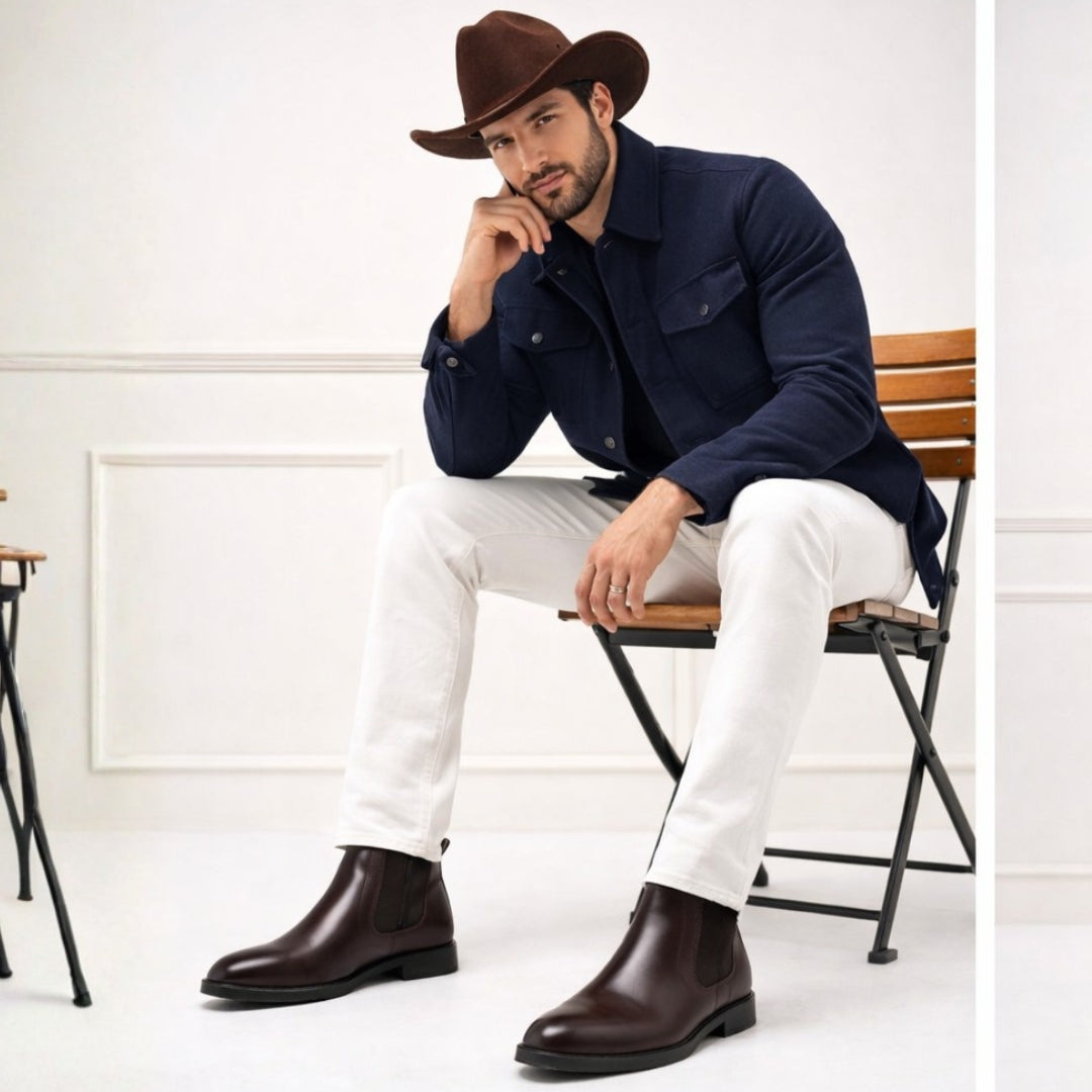 CHELZEE – Dark Brown Chelsea Boots