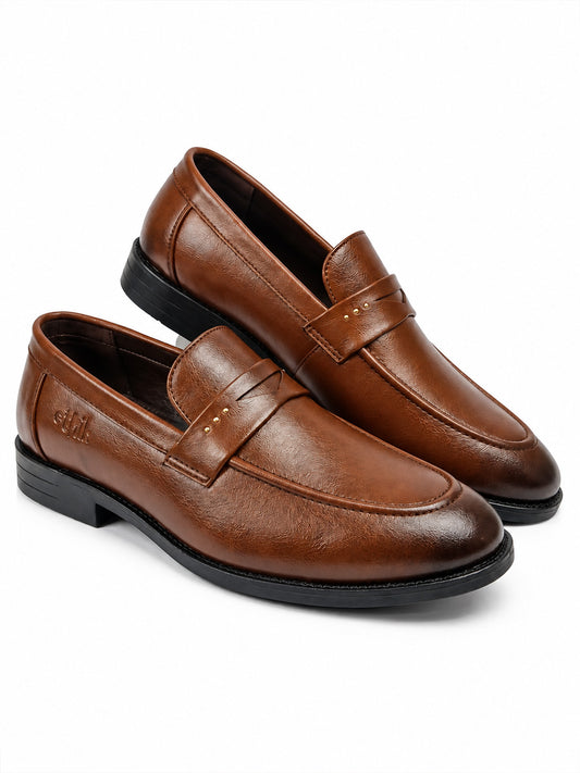 Alpha Tan Penny Loafers
