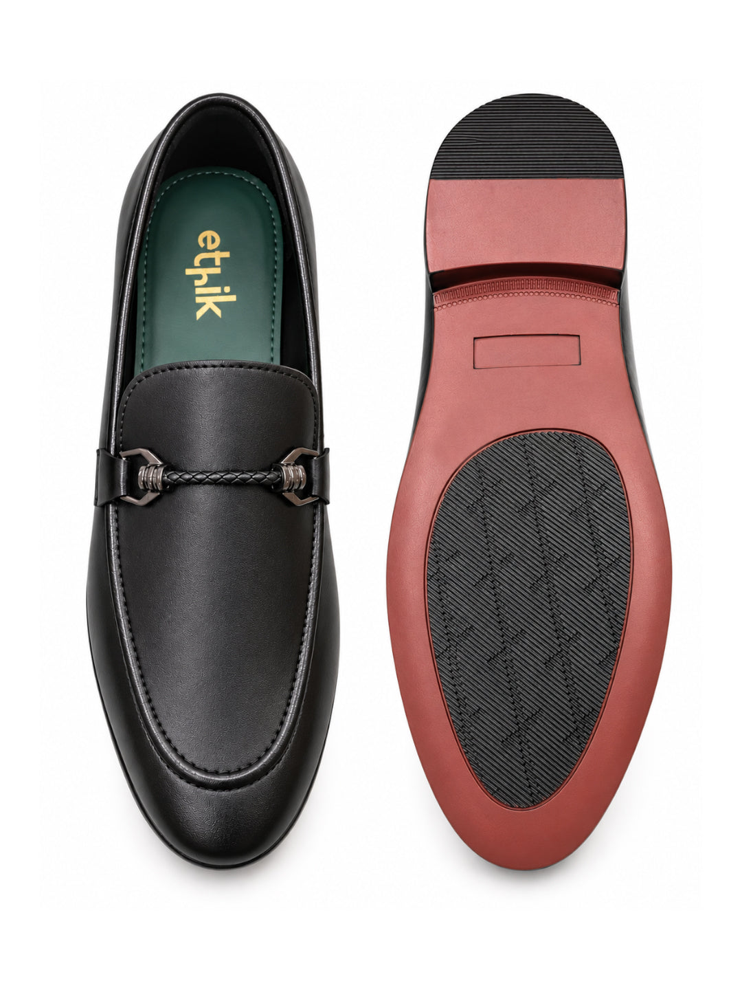XFactr Black Bit Loafers