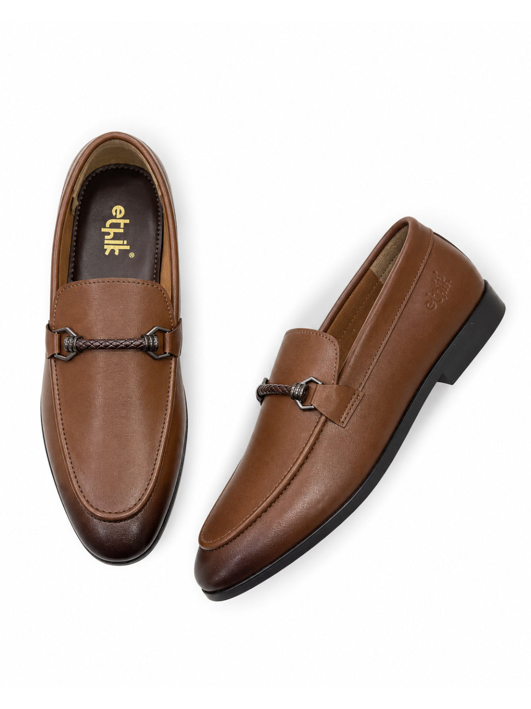 XFactr Brown Bit Loafers