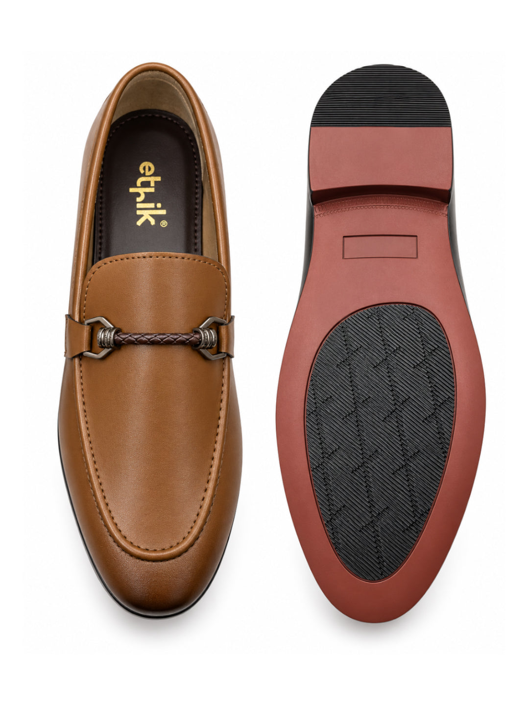XFactr Camel Tan Bit Loafers