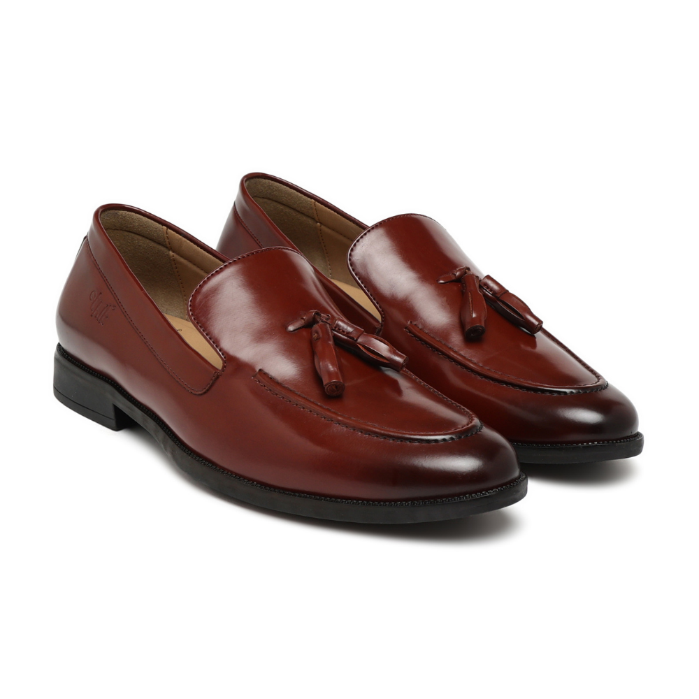 Tassio Tan Tassel Loafers