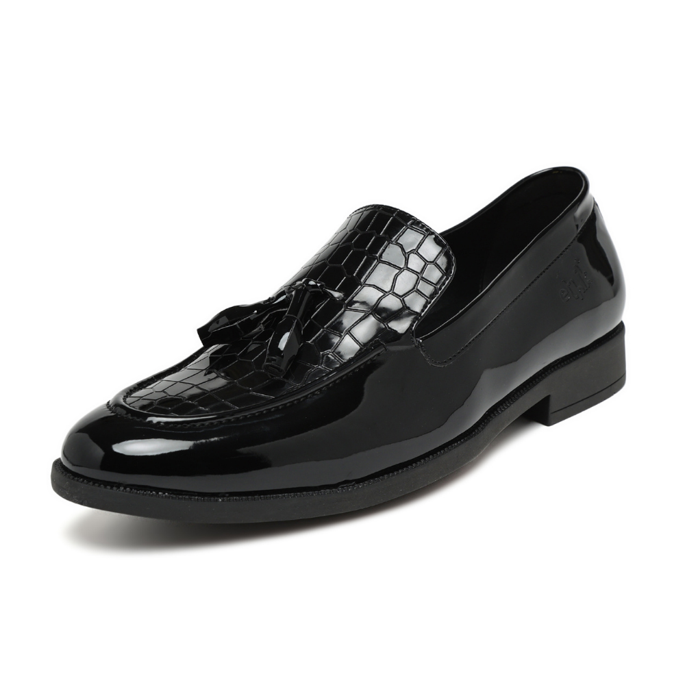 Tassio Olive Tassel Loafers