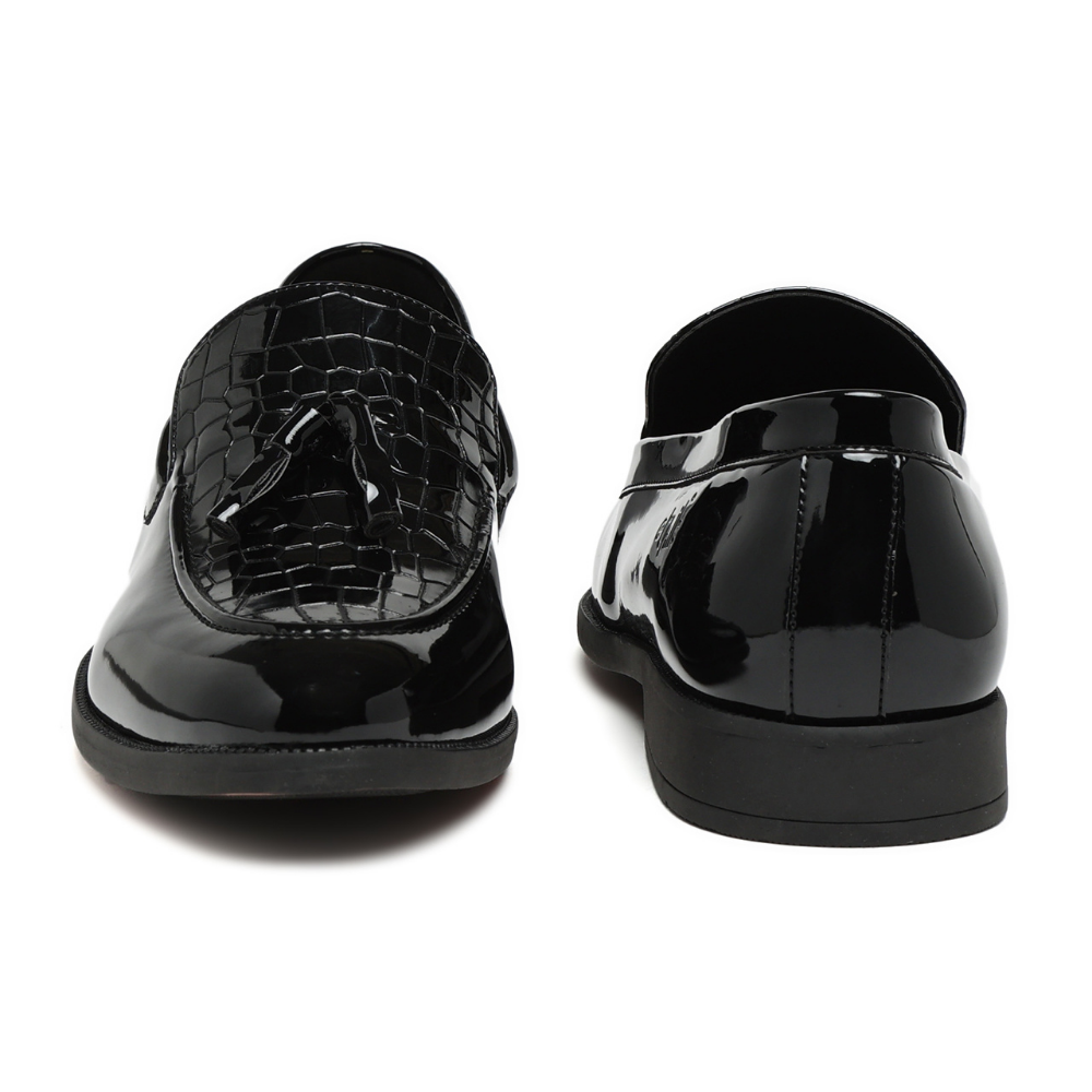 Tassio Olive Tassel Loafers