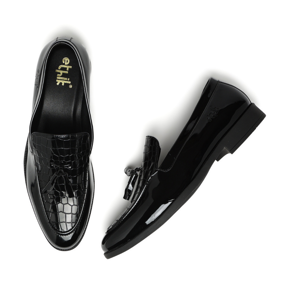 Tassio Olive Tassel Loafers