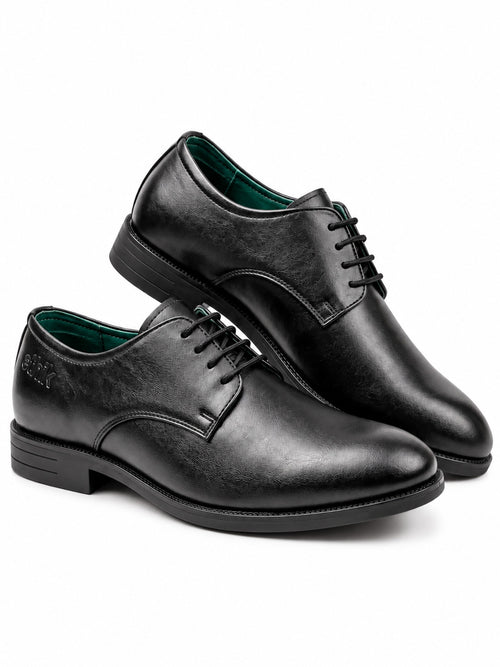 Bread N Butter Black Derby Formal Shoes