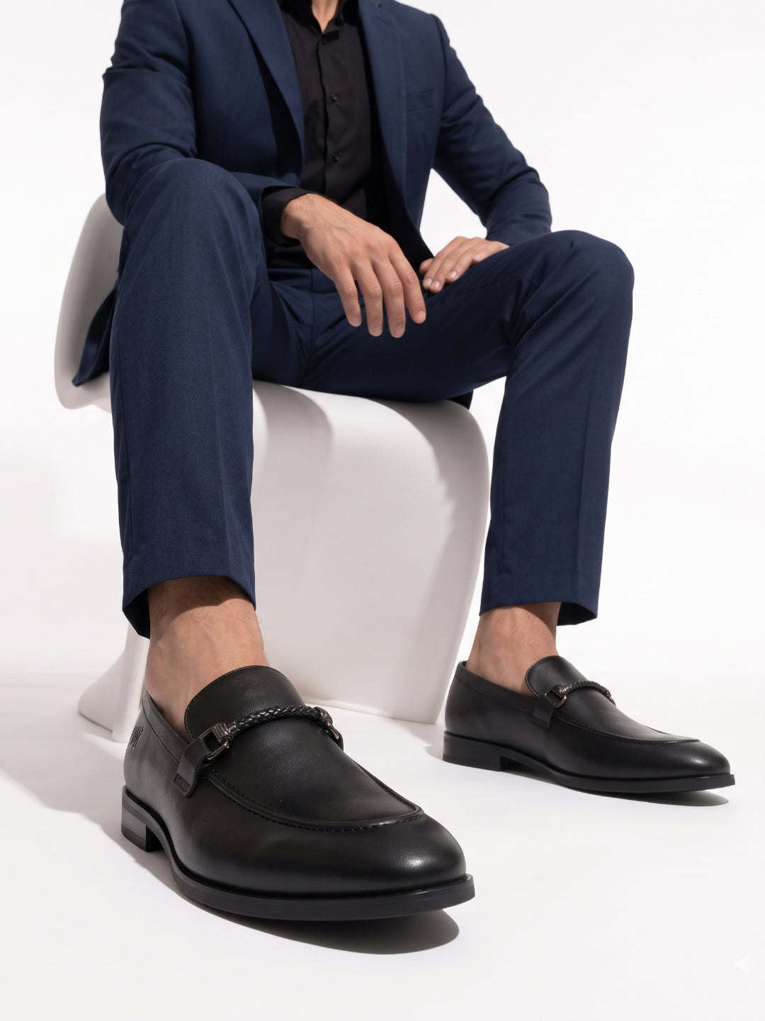 XFactr Black Bit Loafers
