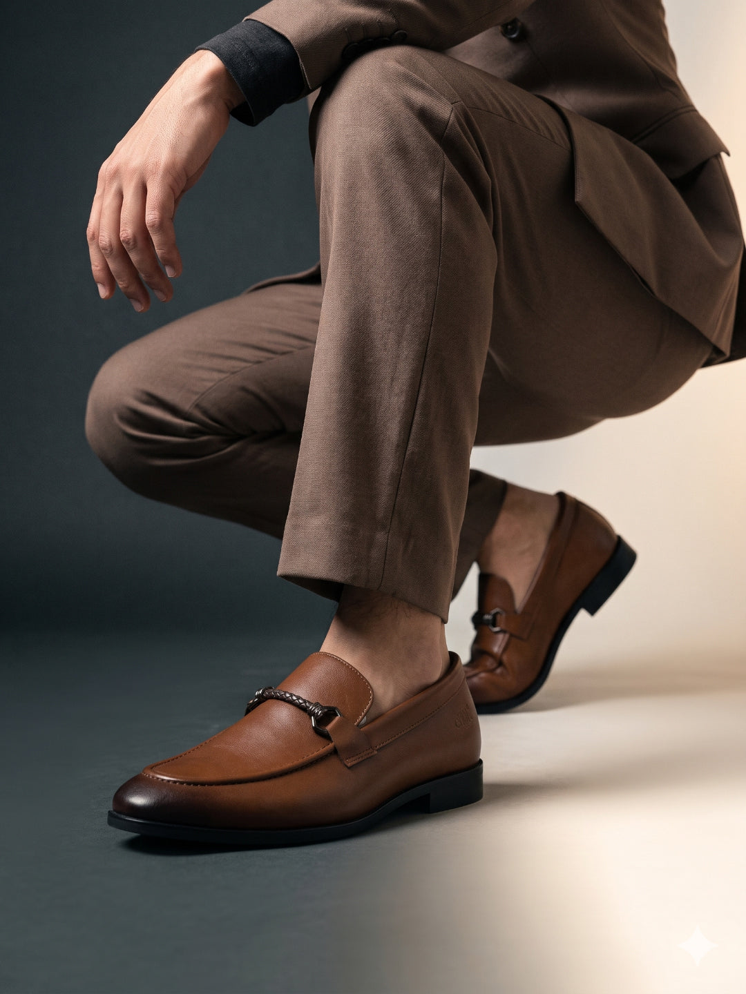 XFactr Brown Bit Loafers