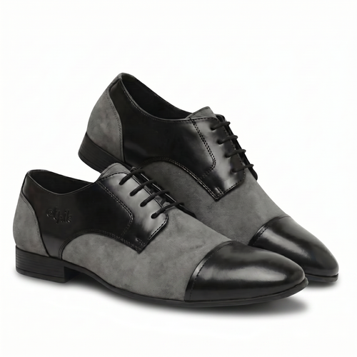 CapToe Derby – Black & Grey