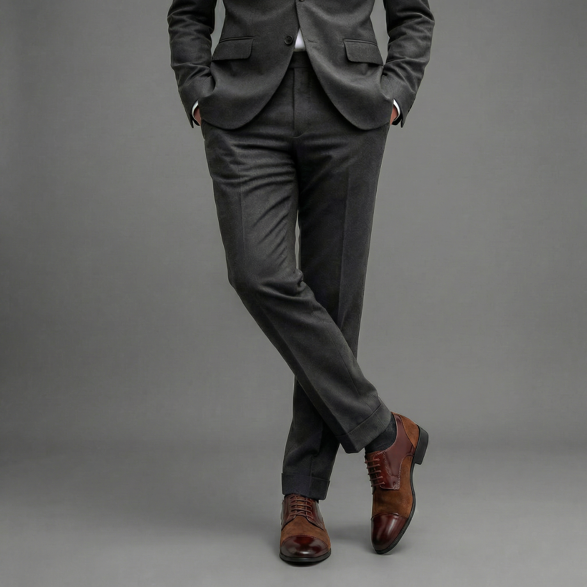 CapToe Derby – Brown & Tan