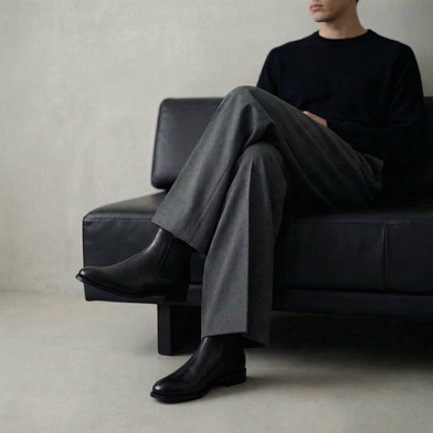 CHELZEE – Black Men’s Chelsea Boots