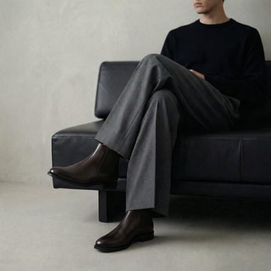 CHELZEE – Dark Brown Chelsea Boots