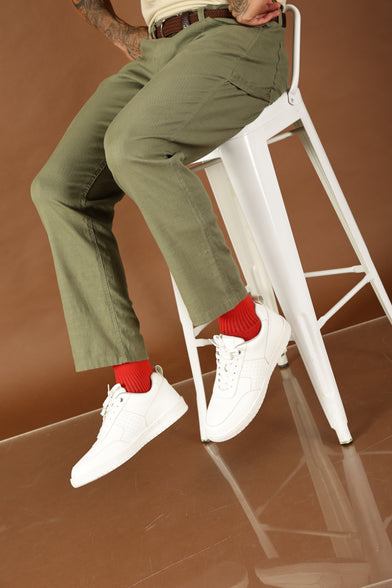 Men’s White Sneakers for Everyday Style – Vegan Leather | Ethik Ace White