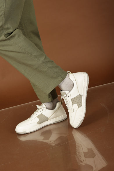 Men’s Grey Sneakers for Everyday Wear – Minimal Design | Ethik Ace Grey