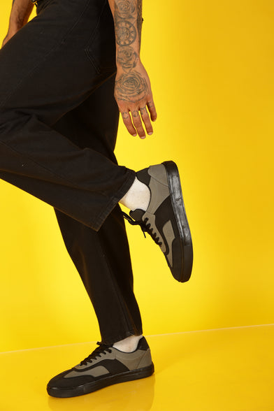 GLIDE Deep Grey Everyday Sneakers | Vegan Streetwear Essential