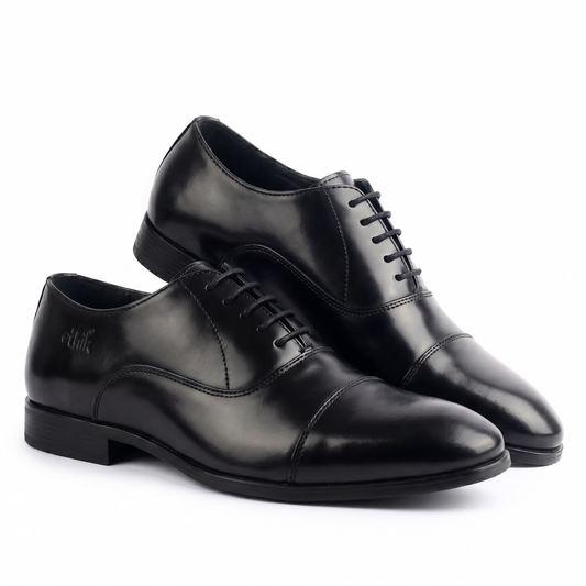 Vegan Oxford Shoes for Men | Black Oxford Formal Ethik Vegan Oxford Shoes for Men | Black Oxford Formal Ethik