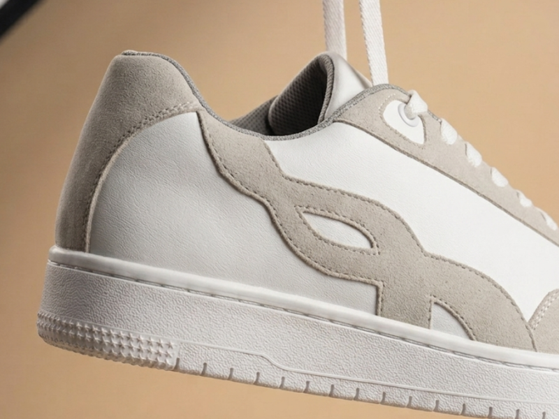Bridge White Lace-Up Sneakers