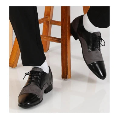 CapToe Derby – Black & Grey