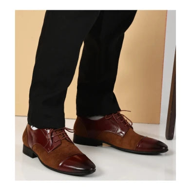 CapToe Derby – Brown & Tan