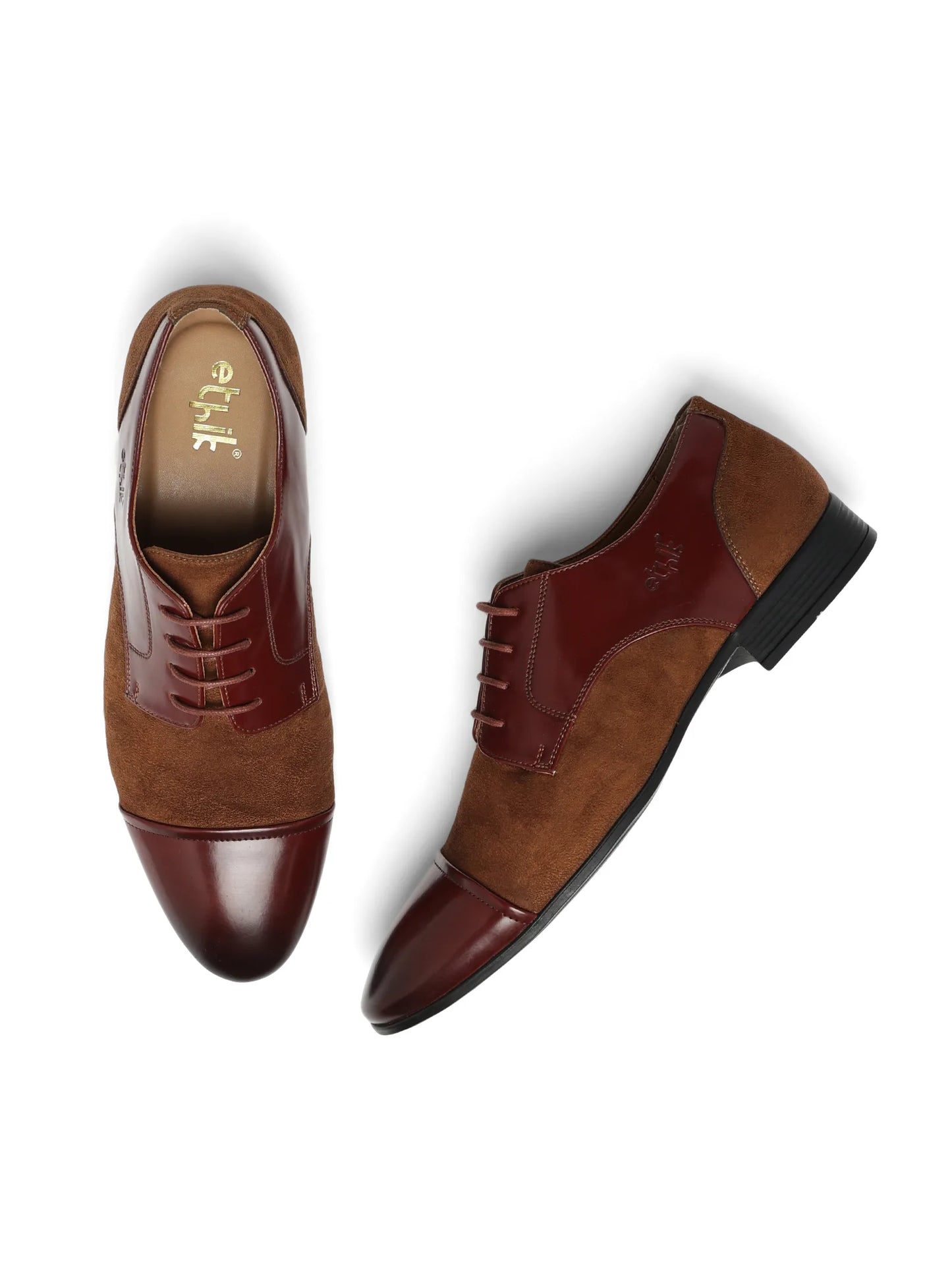CapToe Derby – Brown & Tan