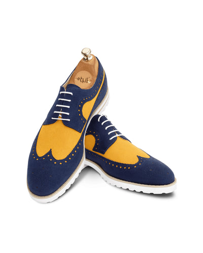 Navy Blue + Light Tan
